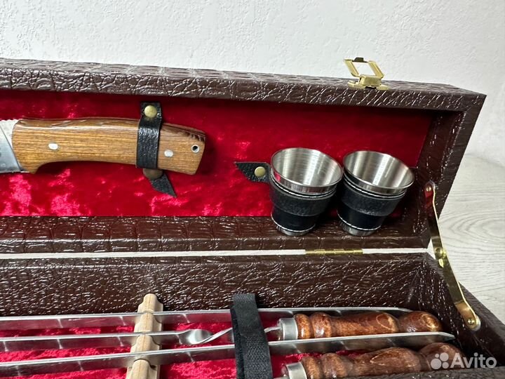 Шн0068GP Шашлычный набор №9, 10 предметов