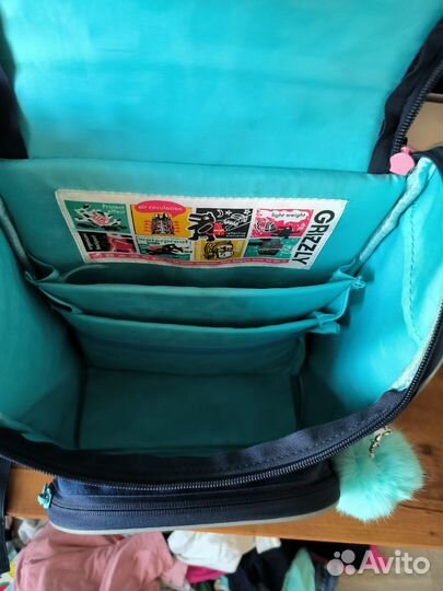 Рюкзак школьный grizzly + мешок для обуви