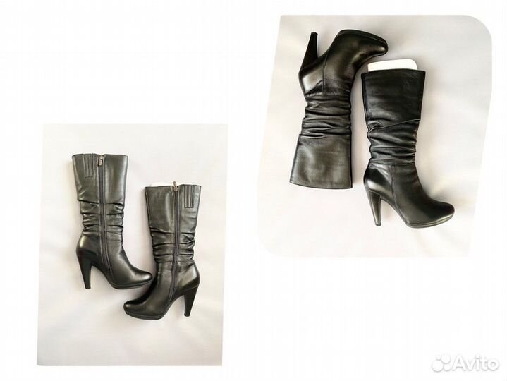 Сапоги демисезонные женские натуральная кожа 38 р