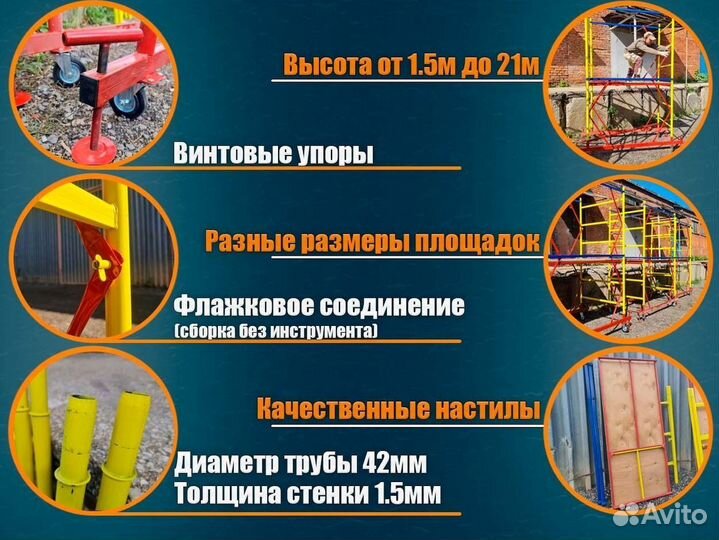 Вышка тура высота 4 м. аренда и продажа