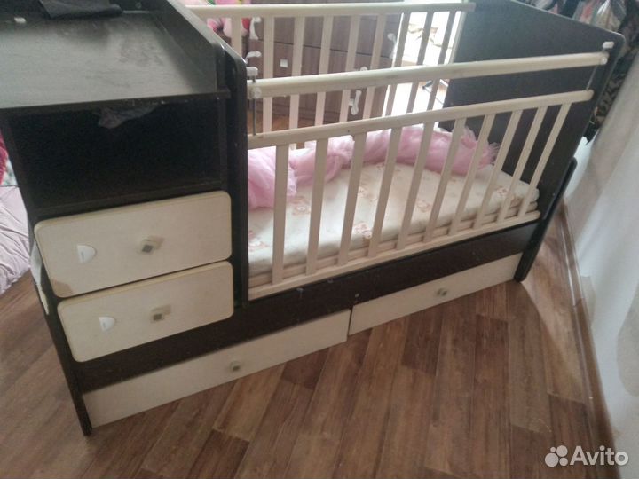 Детская кроватка 3в1