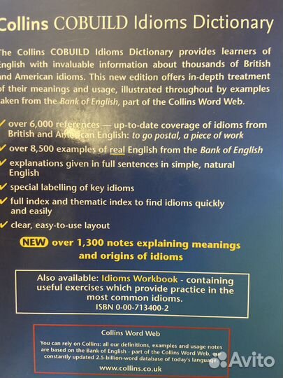 Collins Cobuild Idioms Dictionary