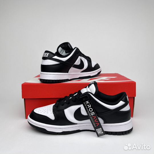 Кроссовки Nike Dunk Low Black/White оригинал