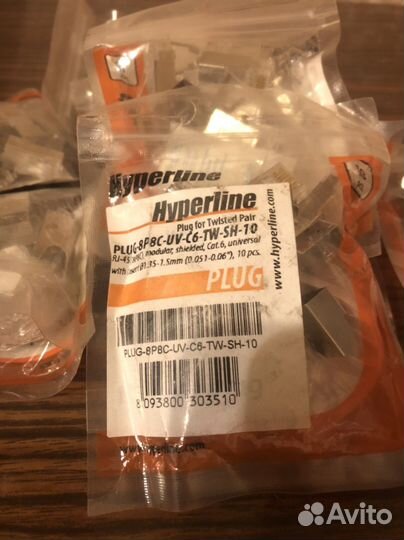 Разъем под витую пару Hyperline RJ-45 (8P8C)