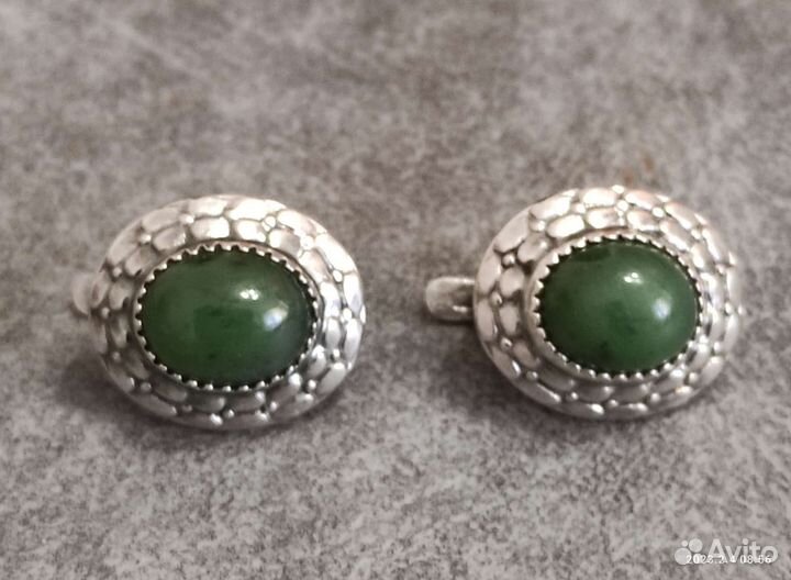 Серебряные серьги советские