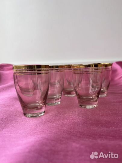 Бокалы цветное стекло СССР