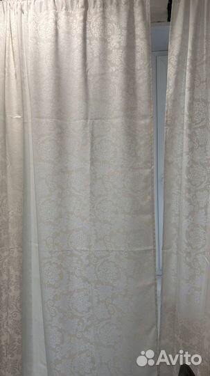 Шторы белые
