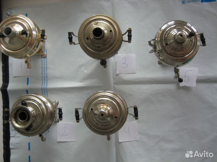 Миниат самовары 1974 и 1977 зшв Ясная поляна СССР