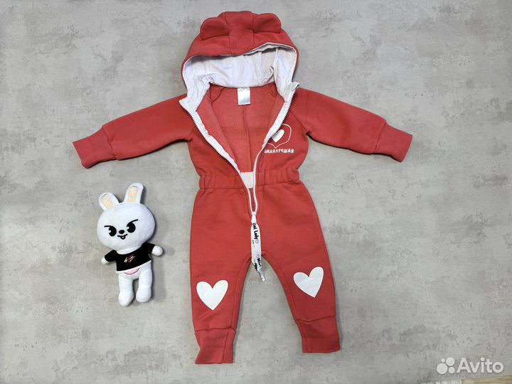 Комбинезон утепленный 80 86 для девочки