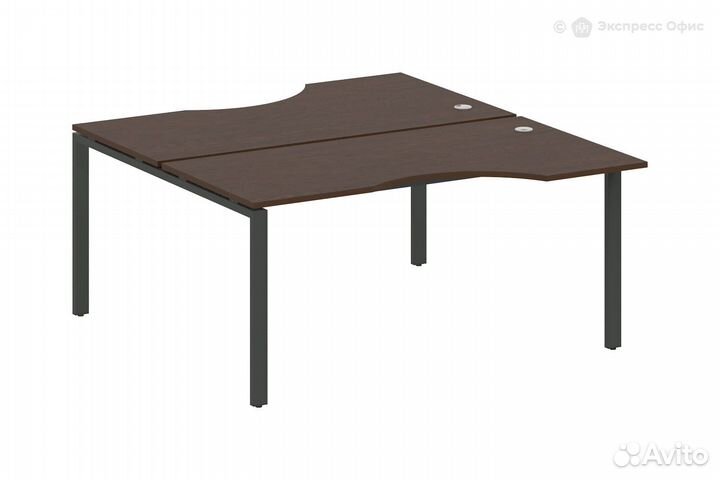 Стол-бенч двойной криволинейный Metal system style