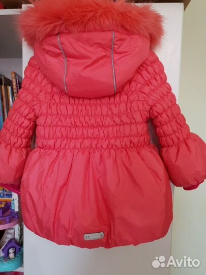 Детская куртка зимняя для девочки, размер 92