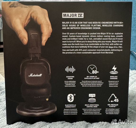 Беспроводные наушники marshall major 4