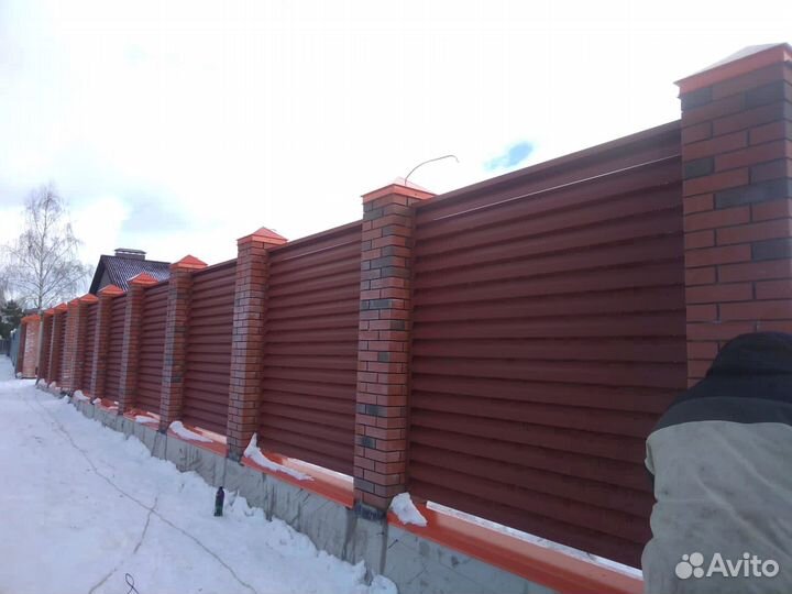 Забор под ключ. Штакетник, Жалюзи