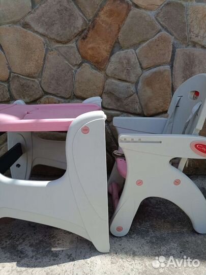 Детский стол и стульчик для кормления 2в1