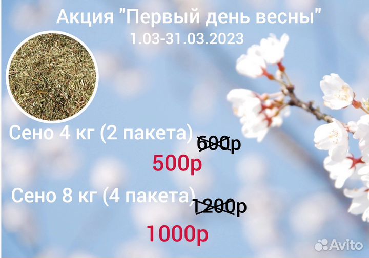 Корм и сено для кроликов,м.свинок,хомяков,шиншилл