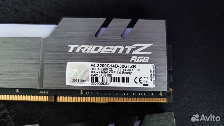 Оперативная память DDR4 G.skill 2x16gb 3200 RGB