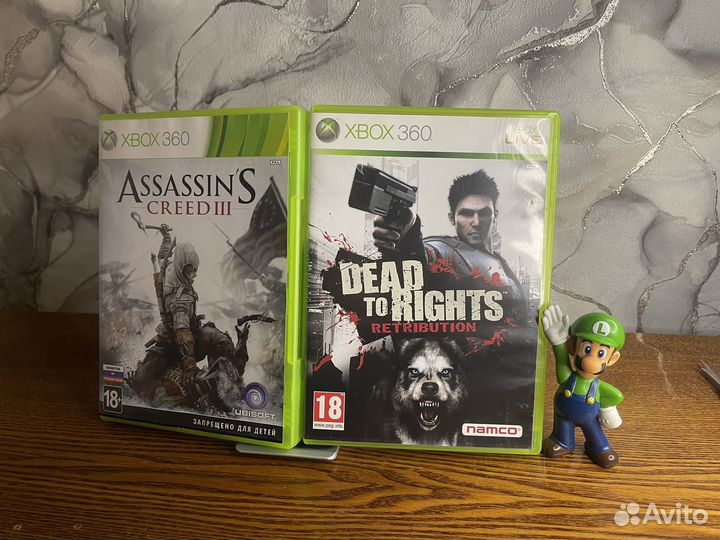 Игры на xbox 360 Asasin creed 3, Dead to Rights