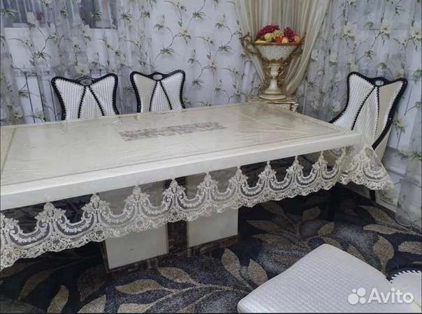 Силиконовая скатерть с кружевом