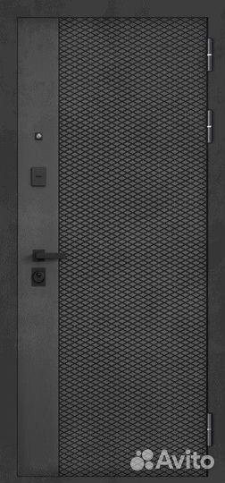 Дверь входная железная с зеркалом