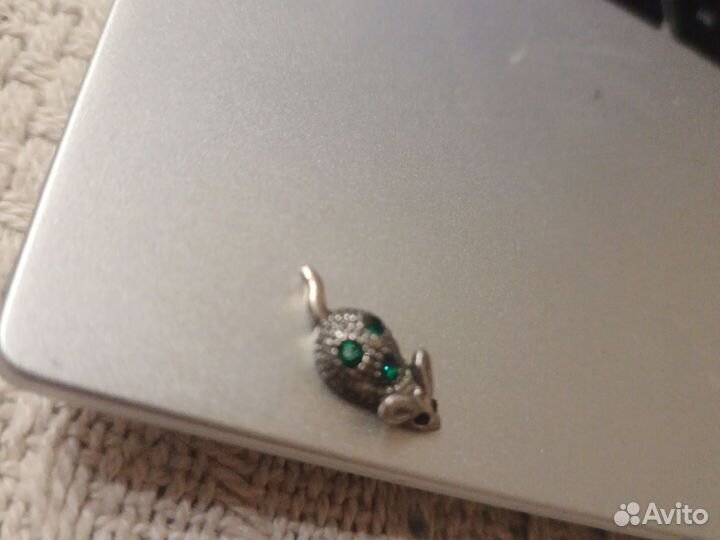 Серебряная мышка в кошелёк