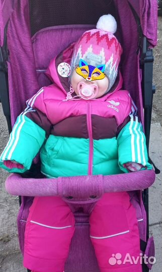 Костюм демисезон для девочки Адидас+шапка Lassie