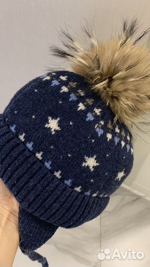 Зимняя шапка для мальчика 50 52