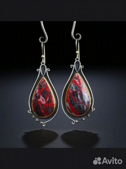 Серьги интересной формы