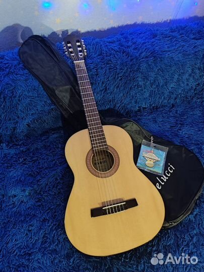 Гитара Fabio FC03 N 3/4 + струны + легкий чехол