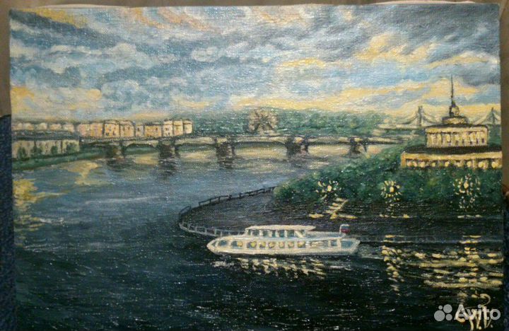 Виды твери холст, масло. Картины для дома и офиса