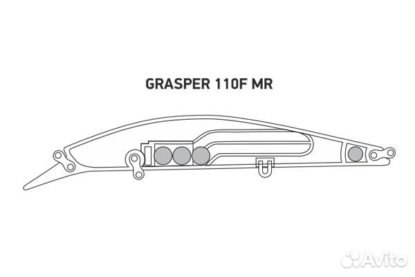 Воблер LureMax grasper 110F MR-078 18,5г