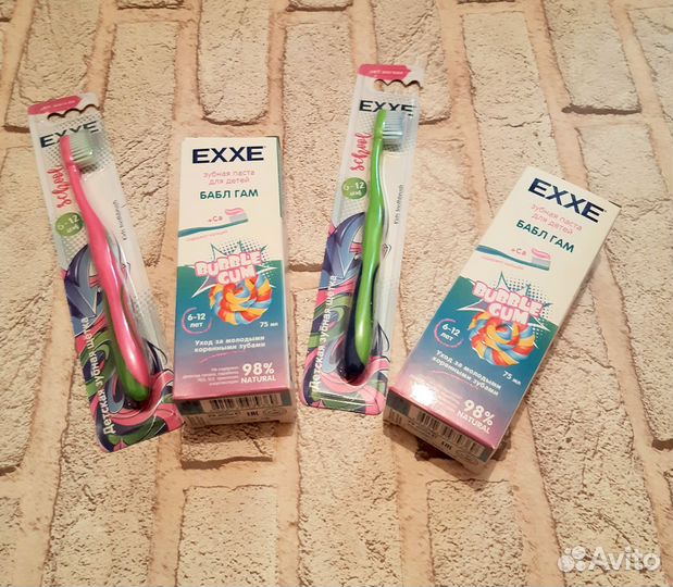Набор детская зубная паста и щётка