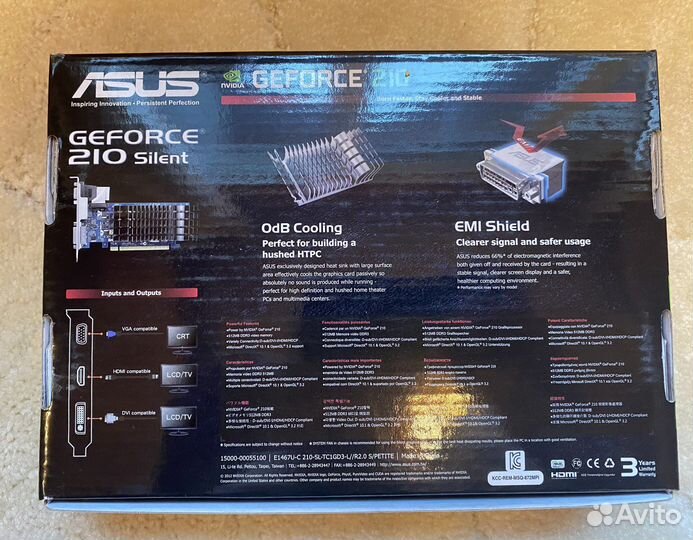 Видеокарта Asus nvidea GeForce 210 0db 1G
