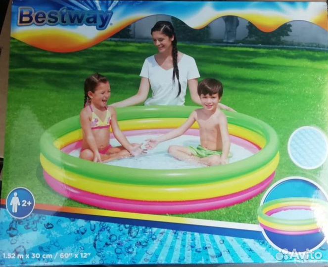 Детский надувной бассейн 152х30см