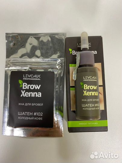 Хна для бровей brow henna 102