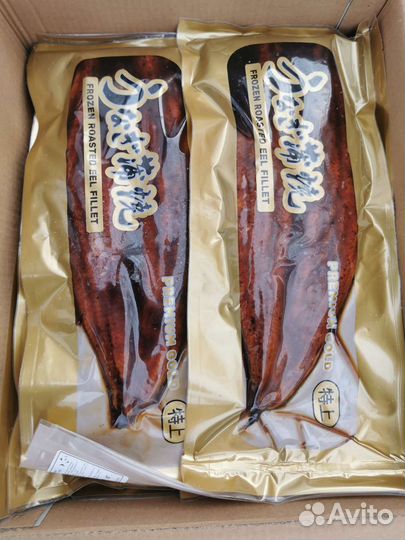 Угорь жареный в соусе унаги