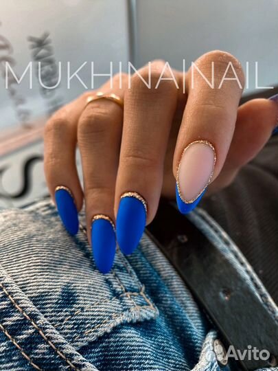 Маникюр с покрытием гель-лака и дизайном