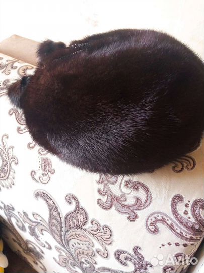 Берет женский норковый мягкий