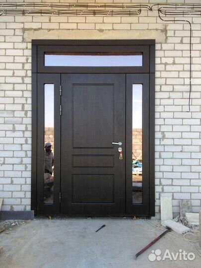 Дверь входная со стеклом на заказ