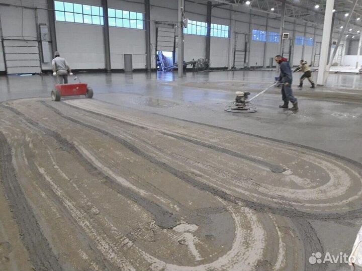 Бетонные полы с топпингом