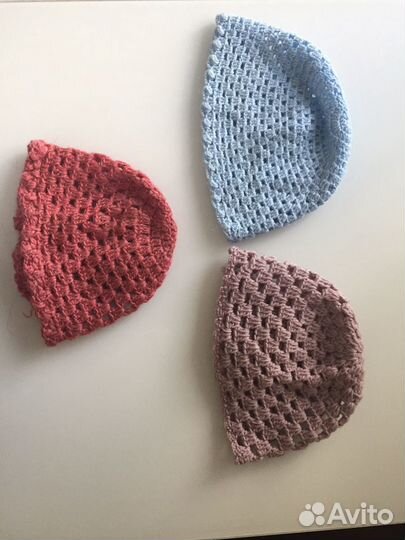 Шапка шапочка новая крючком детская берет