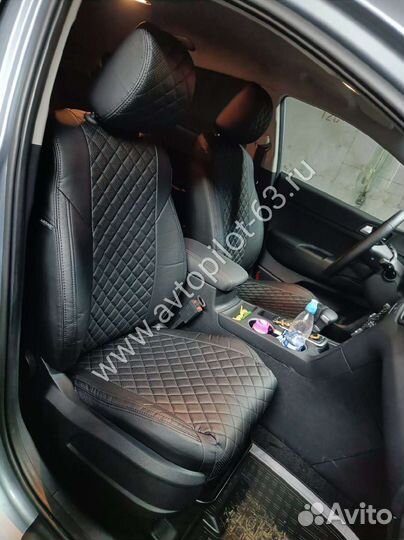 Чехлы из экокожи на Рено Логан 1 поколение 04-15г