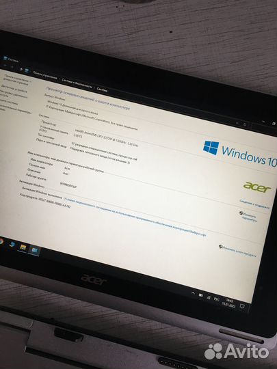 Ноутбук Acer Aspire Switch 10 на Windows 10