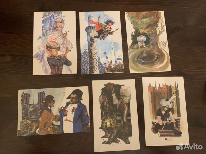 Открытки по сказкам Гауфа, набор