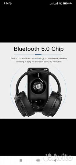 Беспроводные bluetooth наушники накладные (новые)