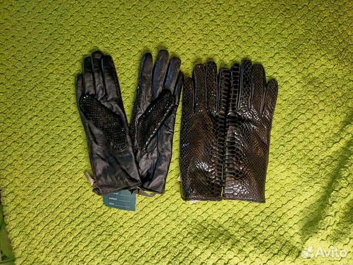 Шикарные женские перчатки кожа 6.5 и 7