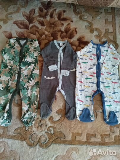 Вещи пакетом для мальчика 74 80