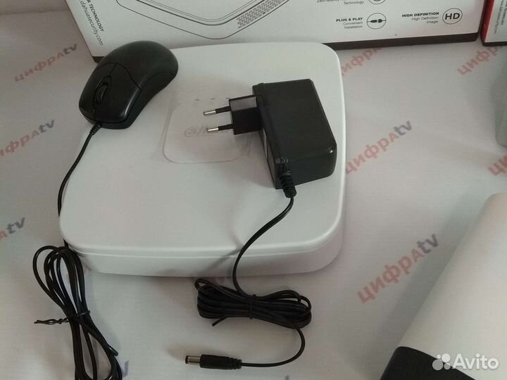 Комплект видеонаблюдения 4Мп Dahua 5 камер zoom