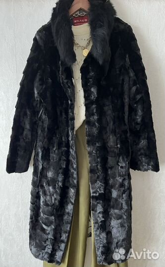 Шуба норковая мех натуральный утепленая р46