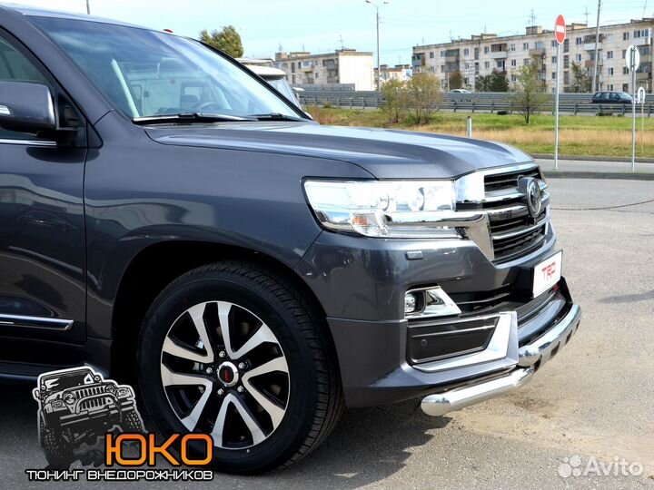 Защита переднего бампера TLC 200 TRD