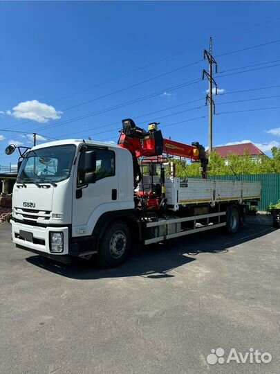 Бортовой грузовик Isuzu FVR34UL-SDUS с КМУ Palfinger, 2020